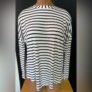 White/Black Striped Long Sleeve